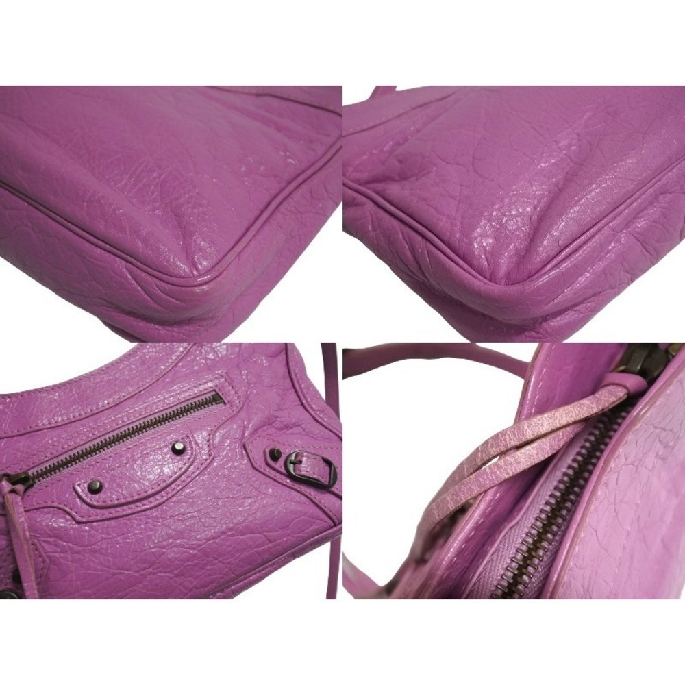 BALENCIAGA Classic The Hip Shoulder Bag Pink Leather - Picture 7 of 10